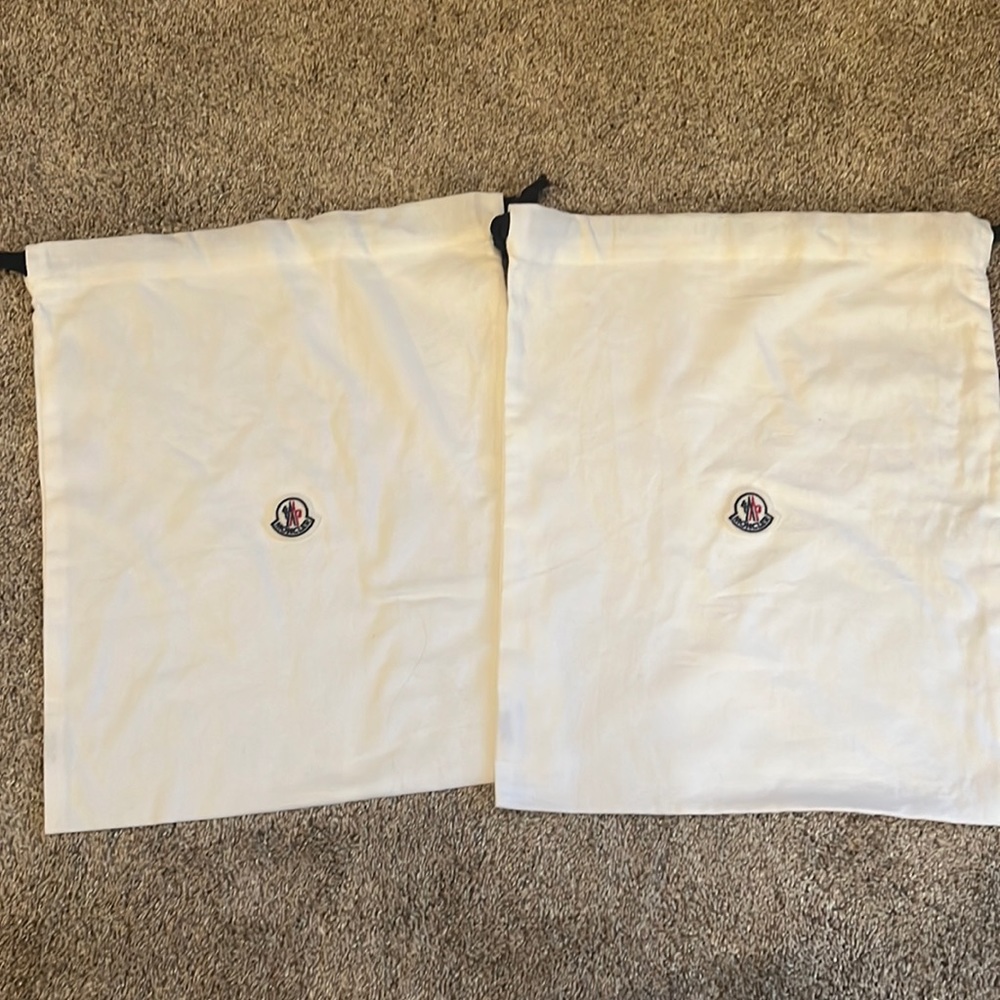 Moncler dust bags set of 2 authentic